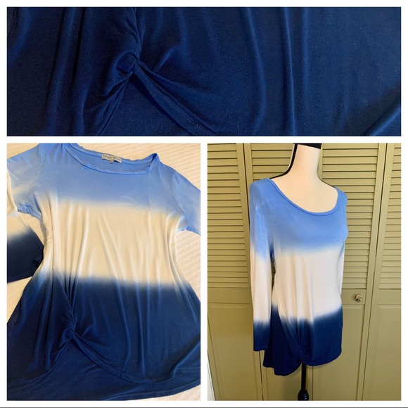 Soft Ombré Side Knot Tunic - Picture 2 of 8